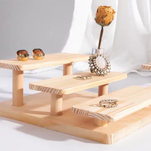 Estante para gafas con base estable de madera y exhibición vertical 7