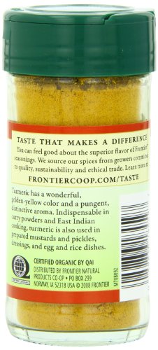 Frontier Organic Spices, Turmeric Root, 1.41 Ounce (Pack of 4) - Image 3