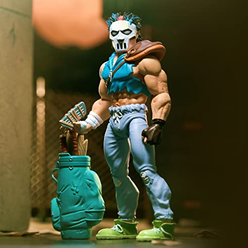 Image of Super7 Ultimates Teenage Mutant Ninja Turtles Casey Jones - 7 inch TMNT Action Figure with Accessories Classic Cartoon Collectibles and Retro Toys