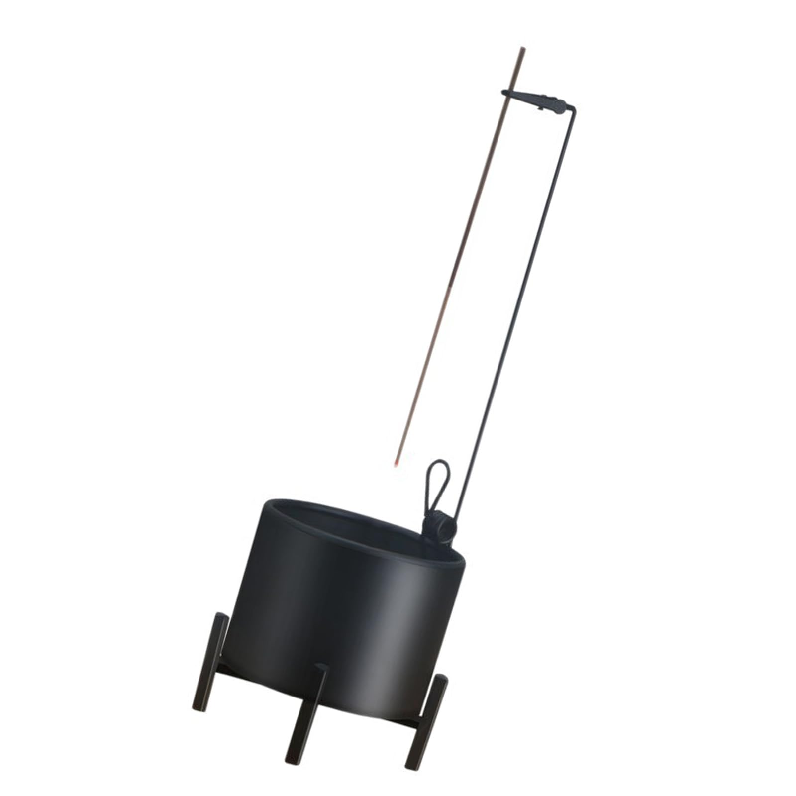 Msioytog Multicolor Handcrafted Ceramic Quadripod Scent Burning Base Artistic Square Ceramic Scent Holder For Tea Ceremony & Relaxation Earthenware Stand