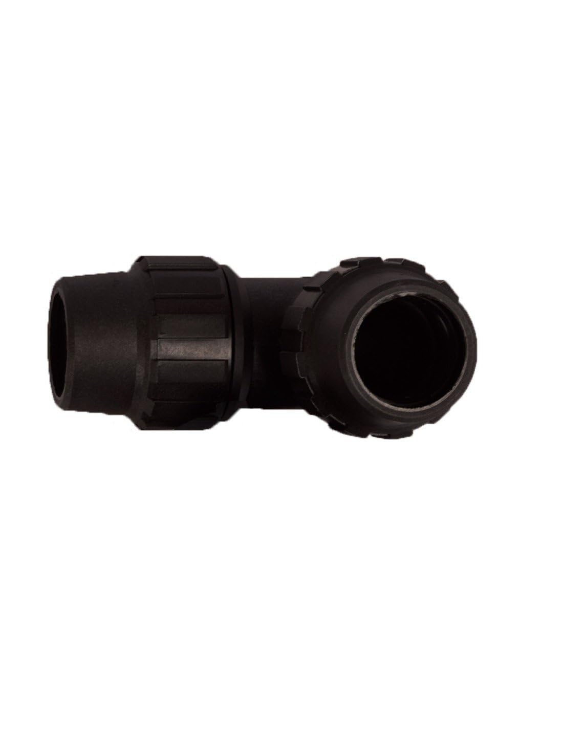 JARDIN202 - Codo 2 Bocas Iguales de Polietileno para Tubería de Riego por Goteo - Varias Medidas | 90mm (Pack 5 uds)