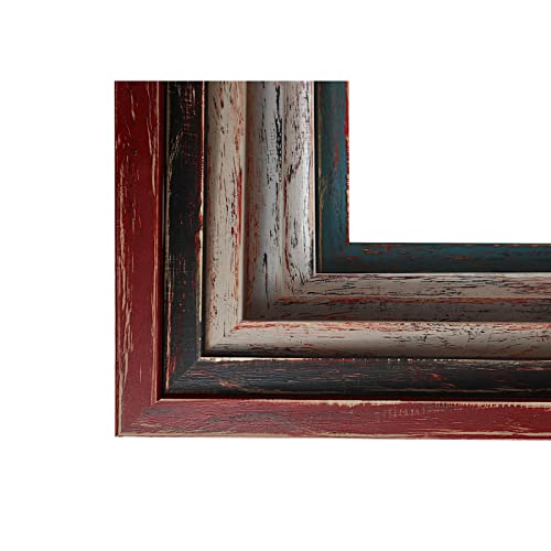 Cadre en bois Valencia blanc 60 x 80 cm de qualité supérieure