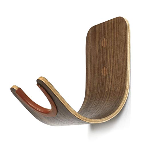 Belfi Design Skateboard Wall Mount Guitar Hanger Holder Rack Deck Display, Bracket Hook Storage All Kinds of Skateboards and Longboards, Acoustic Electric Guitar with Pick Slot