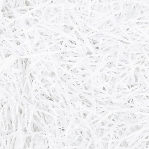 Image of Awestuffs Premium Gift Box Set with Ribbon Closure, Luxury Decorative Gift Packaging Boxes for Birthday, Wedding, Anniversary, Festival, Return Gifts, Corporate Gifting & Special Occasions (White Crinkle (100GM), Large)