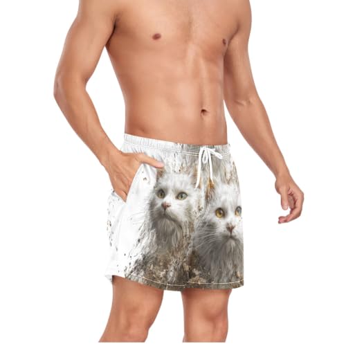 Bañador de secado rápido para hombre ligero con rompedor efecto tridimensional barro 3D 5