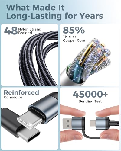 Image of Travel Essentials for Apple Watch Charger,Multi Charging Cable & Block for iPhone 17,iWatch Charger USB C Cord,Car Cruise RV Camping Essentials 2026 for iWatch Ultra /11&iPhone 16 /15, Xbox One Cables