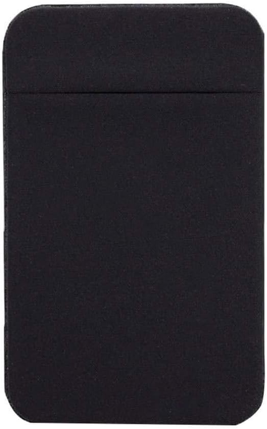 Jinshining Black Phone Card Holder for Back of Phone, Stick on Wallet Pocket Credit Card ID Case Pouch Sleeve for Cell Phone，Cases, Holsters and Clips，Cell Phone Sleeves