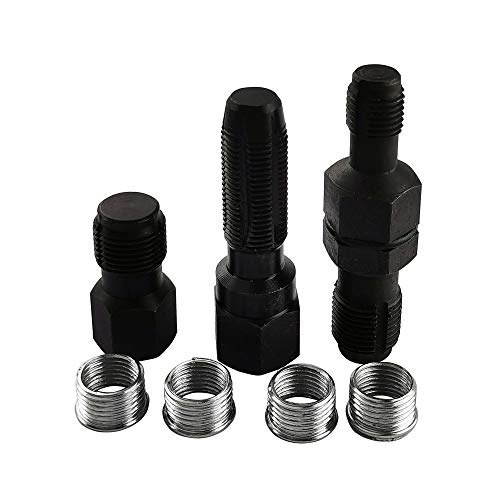 Wisepick Spark Plug Thread Repair Kit for 14mm CylinderThread Head & M18x1.5 Spark Plug Threads & Double-Ended for 14mm and 18mm Threads