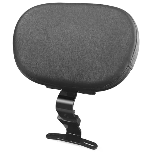 Quick Release Adjustable Rider Backrest for Harley Softail Black