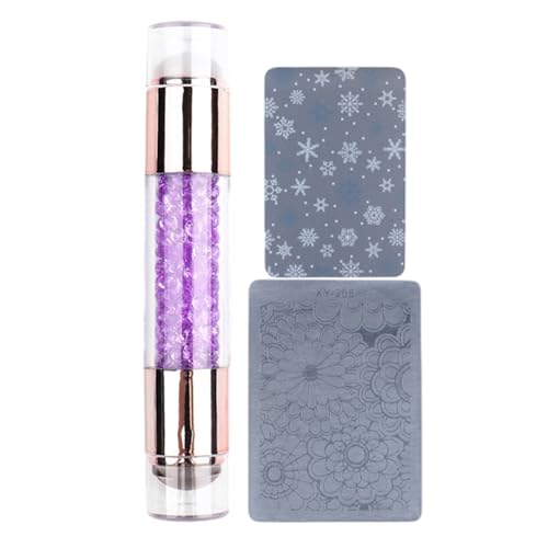Rotuladores de estrás para uñas – Diseño de dos extremos para arte de uñas complicado | Kit de herramientas de embellecimiento y sello para manicura, práctica en casa y uso profesional