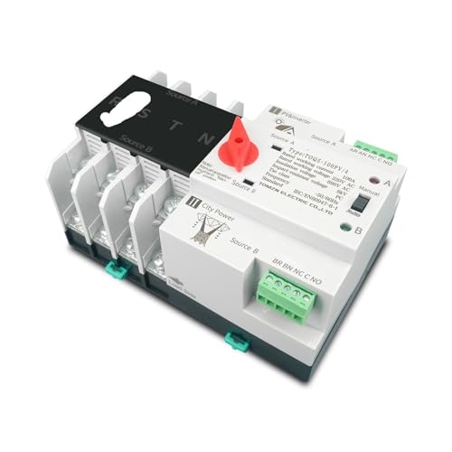 ATS commutateur de transfert automatique 4P 63A pour rail DIN triphasé