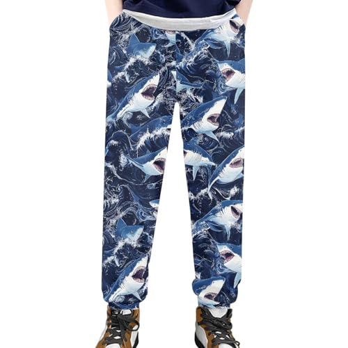 Cozeyat Children's Jogger Pants Size 4-15Y,Softy Elastic Wasitband Ankle Length Pant with Pockets Trousers2