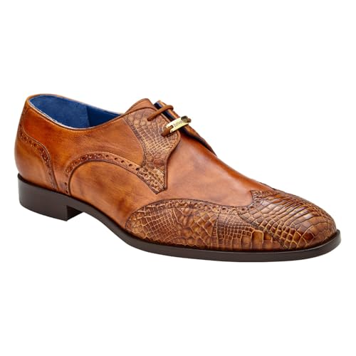 Belvedere Men's Antonio Alligator & Calf Wingtip Lace-Up Shoes