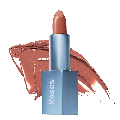 Kosas Weightless Lip Color Nourishing Satin Lipstick - High Impact Lip Color with Clean Formula - Comfy Feel & Soft Finish - High Cut