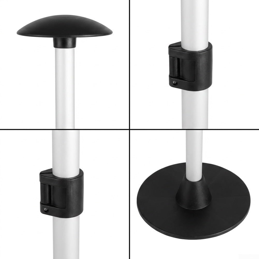 Poste para soporte Marino Aluminio Ligero ABS Anticorrosión Poste