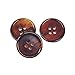 YaHoGa 11 Pieces Light Brown Horn Buttons Set for Blazers Suits Coats 15mm 20mm Real Buffalo Horn Blazer Buttons Suit Buttons for Men (Light Brown)