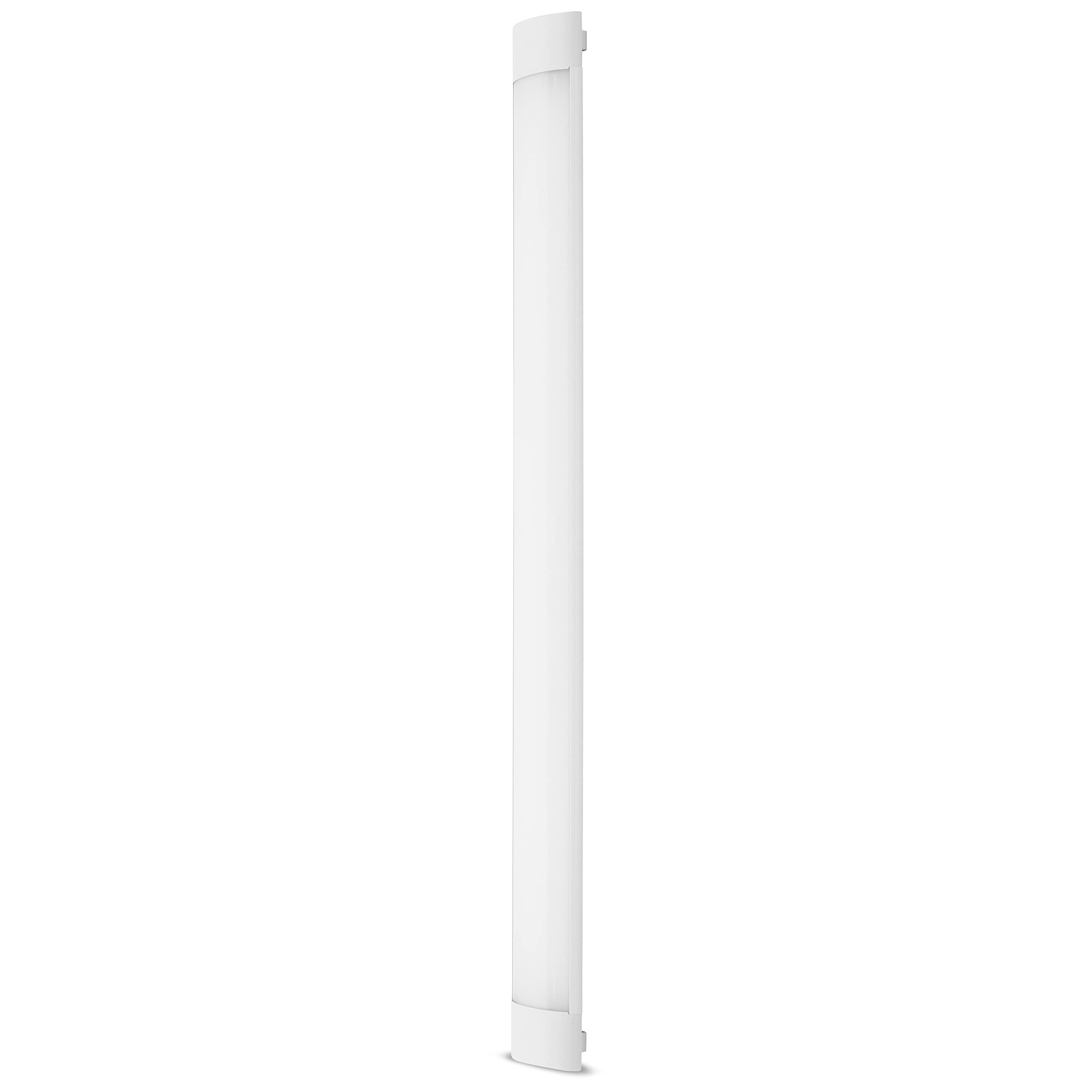 REV CRISTAL Lampe LED, lampe de plafond, lampe d'atelier, 48 W, 4800 lumens, lampe LED 4000k, 120 x 12 x 3 cm, blanc