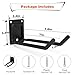 Mutilife 6 Packs 7.8inch Heavy Duty Garage Hooks, Garage Storage Organizer for Tool Organization, Shed Metal Utility Hooks Hanger for Tires, Bikes, Shed, Chair, Ladder, Ski and Snowboard