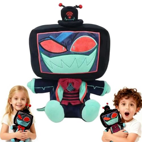 Ayucanpeng Hazbin Hotel Plush Weiches Gefülltes Tier Puppe Plüschspielzeug Cartoon Stoffpuppe für Kinder Kindergeschenk-Kissen Kissen Puppe for Kinder und Erwachsene Spielzeuggeschenk