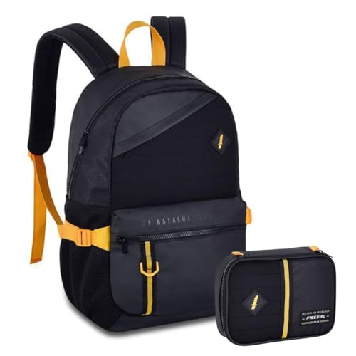 Kit Mochila de costas e Estojo box FRE FIRE