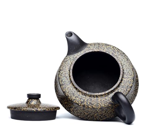 Handmade Zisha Teapot, Chinese Yixing Purple Copper Clay Tea Pot 340cc,Chinese Kungfu Brew Infuser Loose Leaf Tea by OITRCSS - Image 5