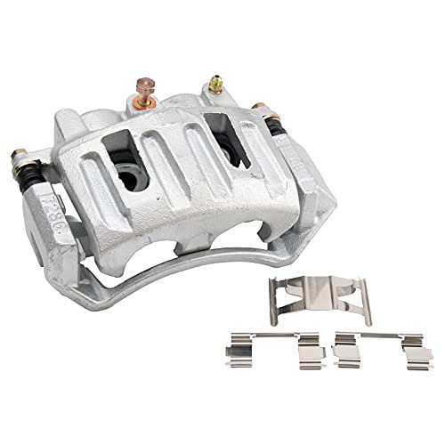 Image of TRQ Front and Rear Brake Caliper Set Zinc Coated Brackets Compatible with 1999-2001 Ford F 150 2002 Lincoln Blackwood