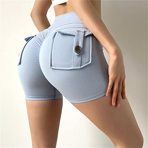 Short de sport femme taille haute stretch pour le fitness et yoga quotidien