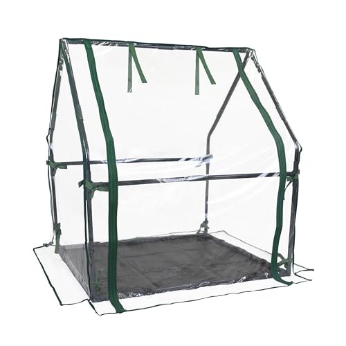 Gardzen Mini Greenhouse Indoor with Waterproof Bottom, Heavy Duty Portable Green...