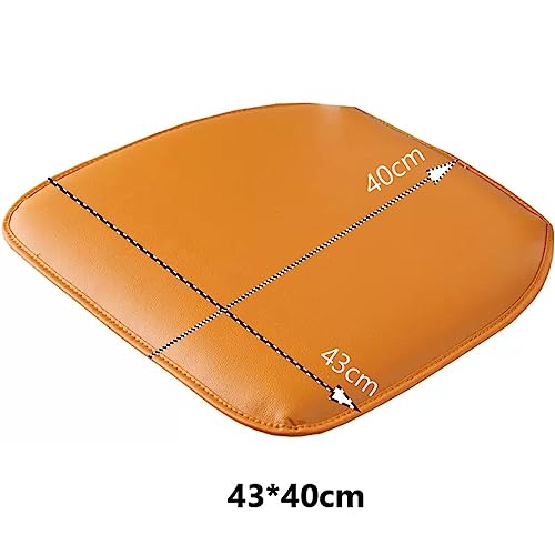 Cojines de asiento de cuero impermeables y cómodos para sillas de comedor 8