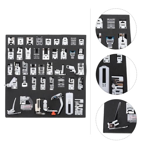 Kit presseurs machine à coudre polyvalent avec boîte de rangement pour tige basse