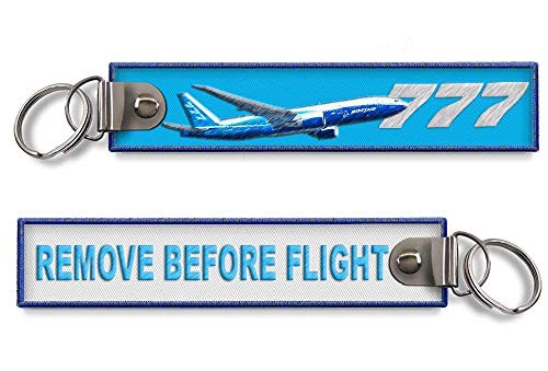 Porte-clés tissé Boeing 777 Crew RBF - Bleu - Porte-clés - Unisexe - Adultes - Amateurs d'aviation, fans de Royal Brunei Airlines, professionnels de l'aviation