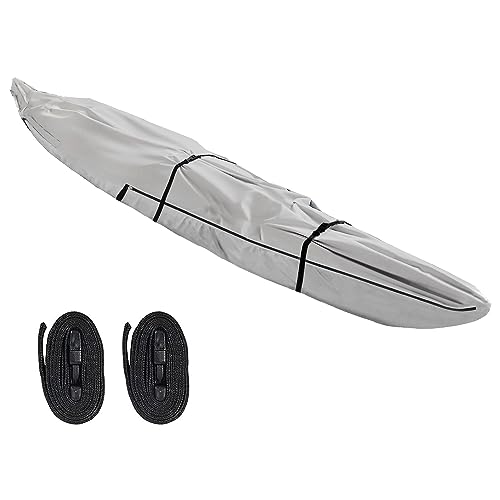 Seapisode 10ft 600D Fade and Tear Resistant Trailerable Kayak Cover with Waterproof Zipper,...
