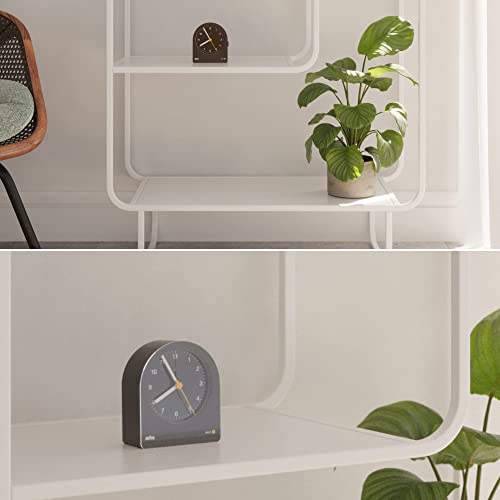Braun Classic Analogue Alarm Clock With Snooze And Continuous Backlight, Quiet Quartz Movement, Crescendo Beep Alarm In White, Model Bc22W. #TOP5