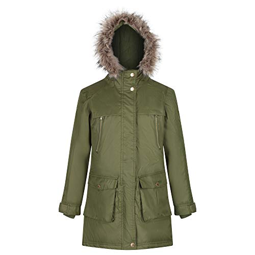 Parka imperméable enfant Regatta Haloma vert cypress taille 116