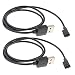 Produktbild FLAMEER 2 Stück Ersatz 2 Polig USB Ladekabel Kabel Magnetische Charging Basis Für Smartwatch