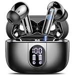 Csasan Wireless Earbuds, Bluetooth 5.3 Headphones In Ear with 4 ENC Noise Cancelling Mic, 2025 Mini Deep Bass Stereo Ear Buds, 40H Playtime Bluetooth Earphones, IP7 Waterproof Earbuds