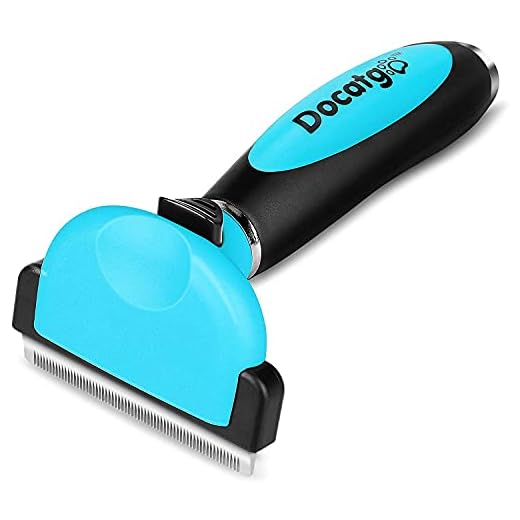 Docatgo Cepillos Gatos y Perros, Cepillo Perro Pelo Corto, Autolimpiante Peine para Mascotas, Masaje de Belleza para Gatitos y Cachorros, Reduce Eficazmente CaíDa Cabello hasta Un 95% Azul