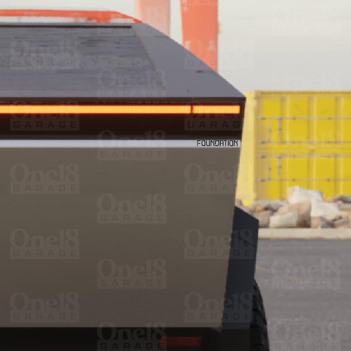 Foundation Series Cybertruck Sides Vinyl Tesla Decal Sticker for Tesla Cybertruck [Tesla Cybertruck Custom Accessories (2 Sides + Rear)