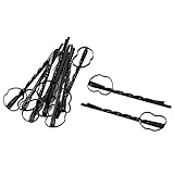 Ruilogod Haarspangen in Metallform, Schwarz, 10 Stück, Schwarz (ID: 764 775 87d 37e 1c7)