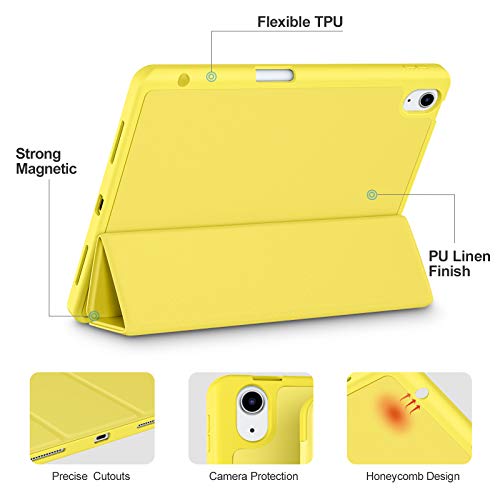 Image of Akkerds for iPad Air 11 Inch Case M4 /M3 /M2, Air 5th /4th Gen 10.9, Yellow