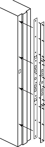 Defender Security U 11026 Jamb Repair and Reinforcement Kit, 59-1/2 In. Installed, Steel Construction, White (1 Kit)