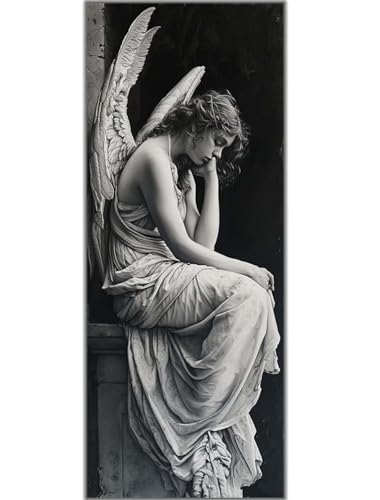 Diamond Painting Adulte Ange Jeune Fille XXL 120X40cm Broderie Diamant 5D Kit Complet