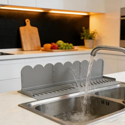 Protector contra salpicaduras de silicona apto para el fregadero de apartamentos 4