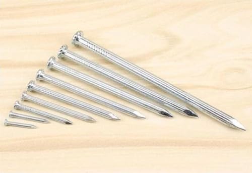 Clavos de acero para construcción y carpintería, alta dureza, superficies galvanizadas, varios tamaños (16mm a 100mm) miniatura 6