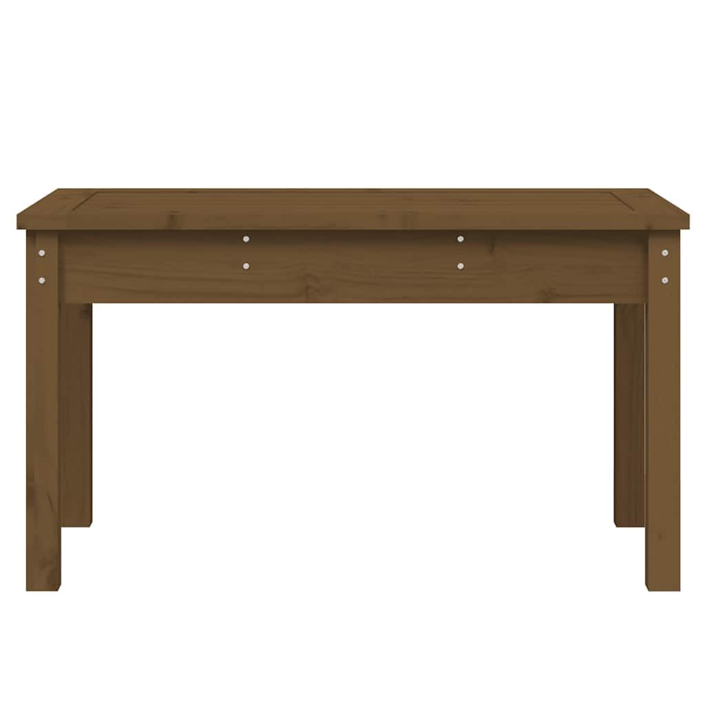 Banco de jardín 80x44x45 cm Pino macizo Miel Marrón