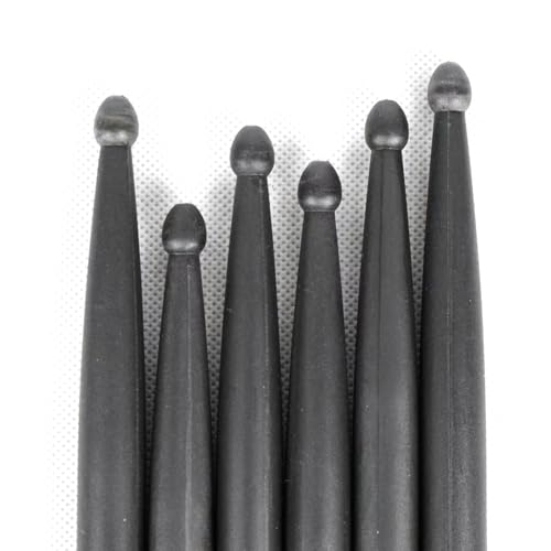Par de baquetas 5A de fibra de carbono resistentes miniatura 6