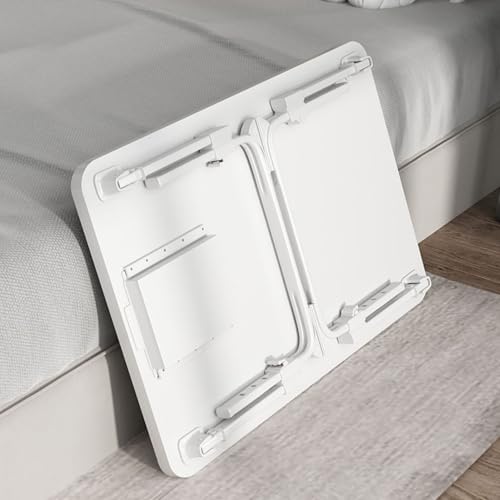 Table de lit pliante pour ordinateur portable avec porte-gobelet