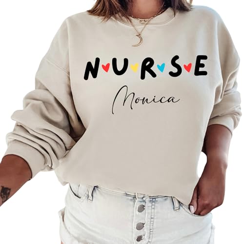CUSTOM Unisex Nurse Sweatshirt and Hoodies - Personalized New Registered - Graduation Gift and Appreciation UNISEX