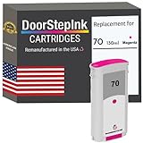 DoorStepInk 70 Magenta Remanufactured Ink Cartridge Replacement for HP 70 (C9453A) - Compatible with DesignJet Z2100/Z3100/Z3200/Z5400 — Standard Yield 1-Pack