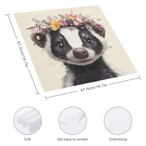 Servilleta de mesa de Skunk original, el detalle ideal para bodas temáticas y celebraciones 3